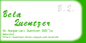 bela quentzer business card